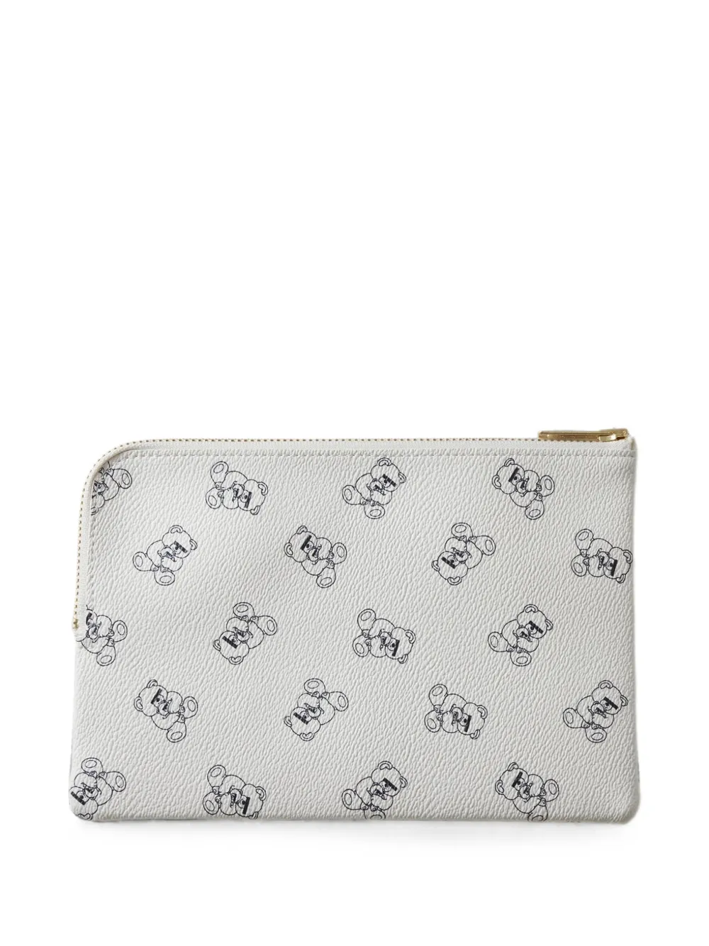Undercover Clutch met beerprint Wit