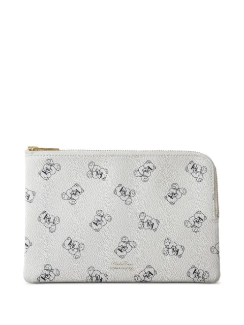 Undercover bear-print clutch bag