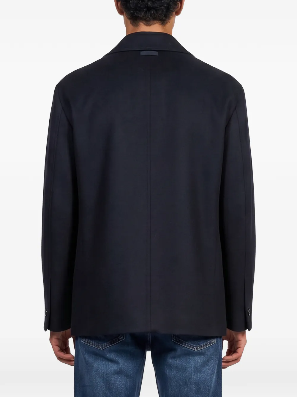 Lardini Multi-pocket Concealed-fastening Jacket In Black