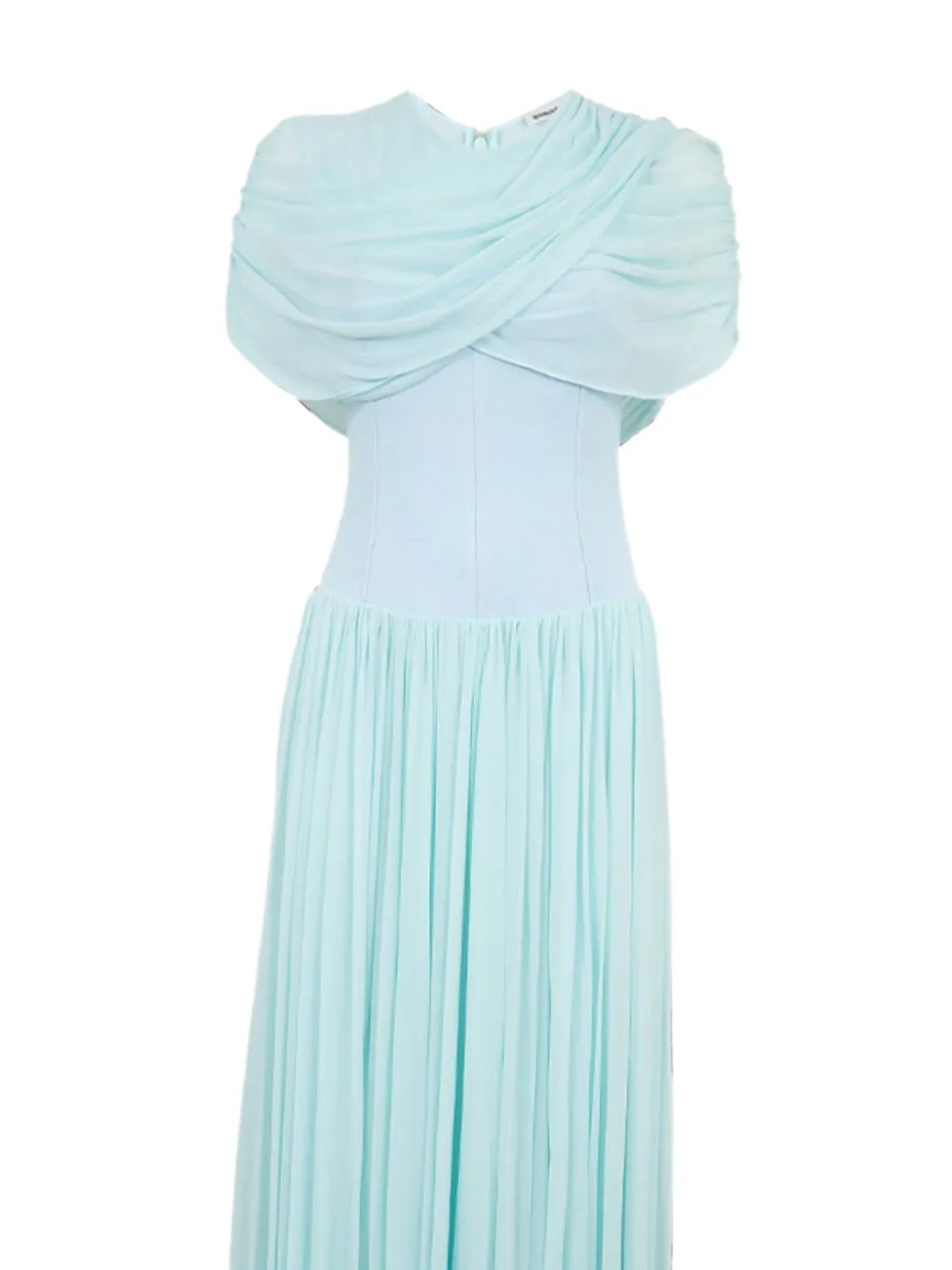 SIMKHAI Nancie gedrapeerde maxi-dress Blauw