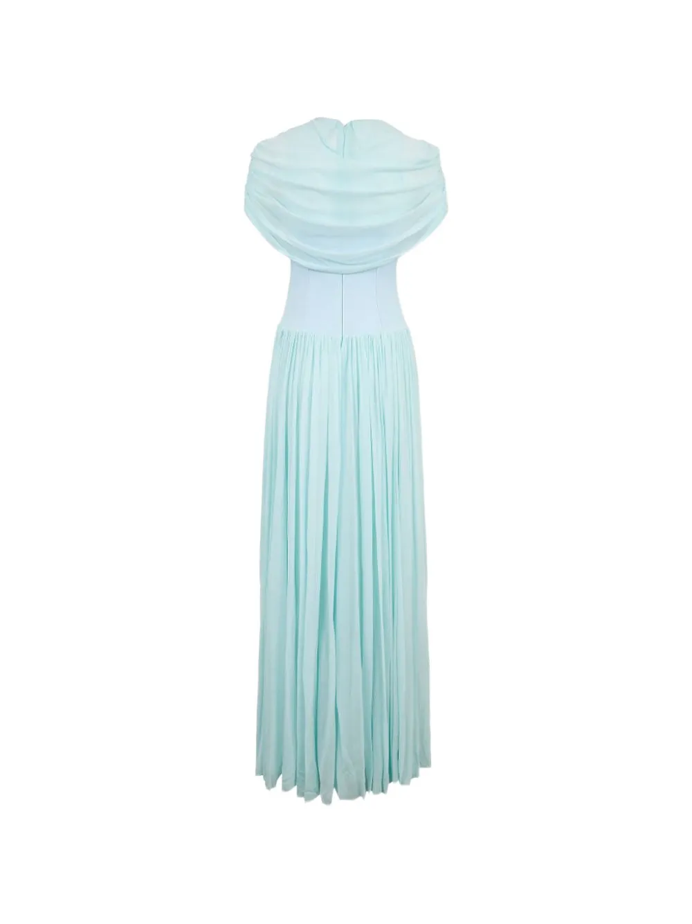SIMKHAI Nancie gedrapeerde maxi-dress Blauw