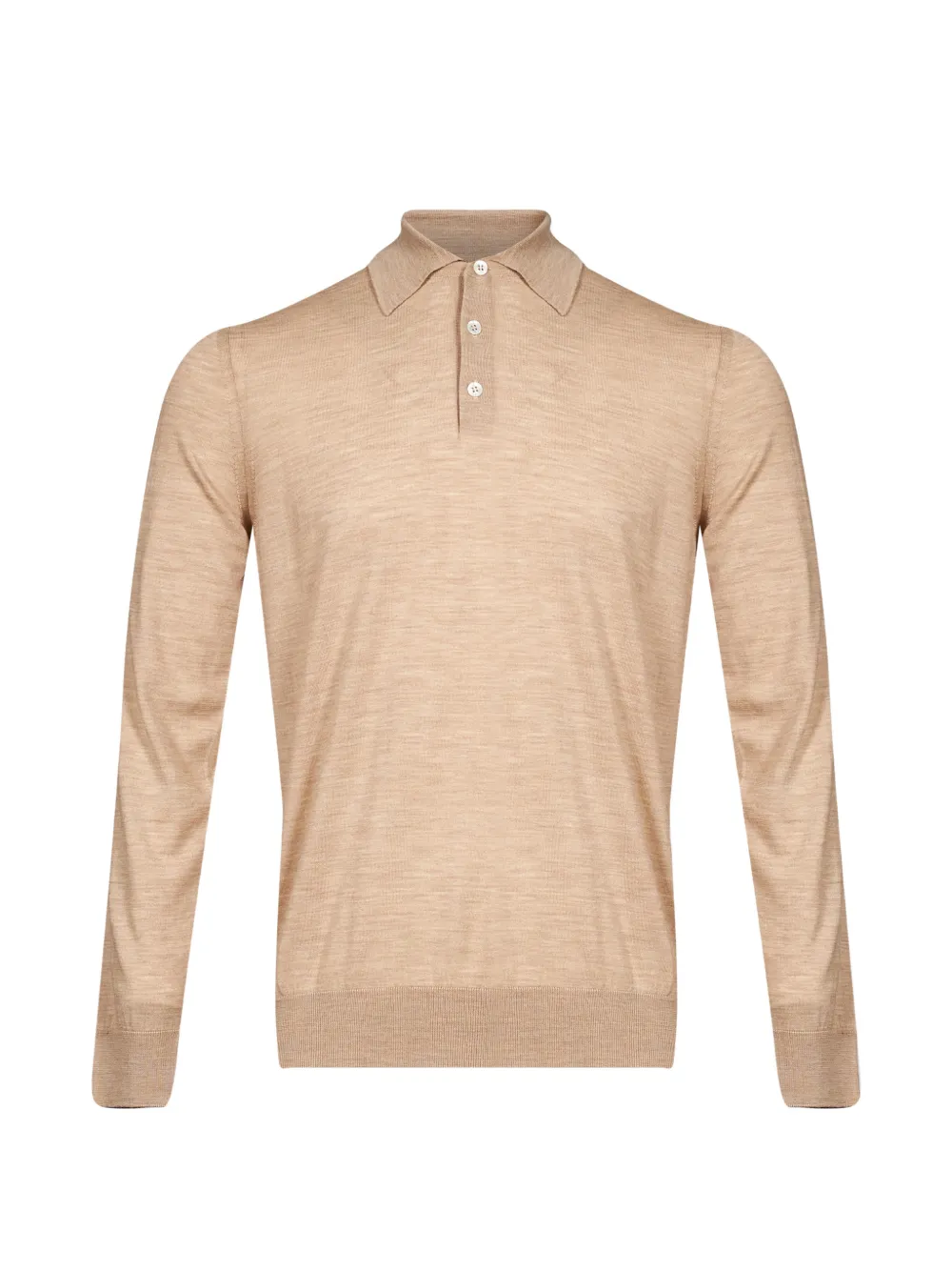 Lardini long-sleeve knitted polo shirt