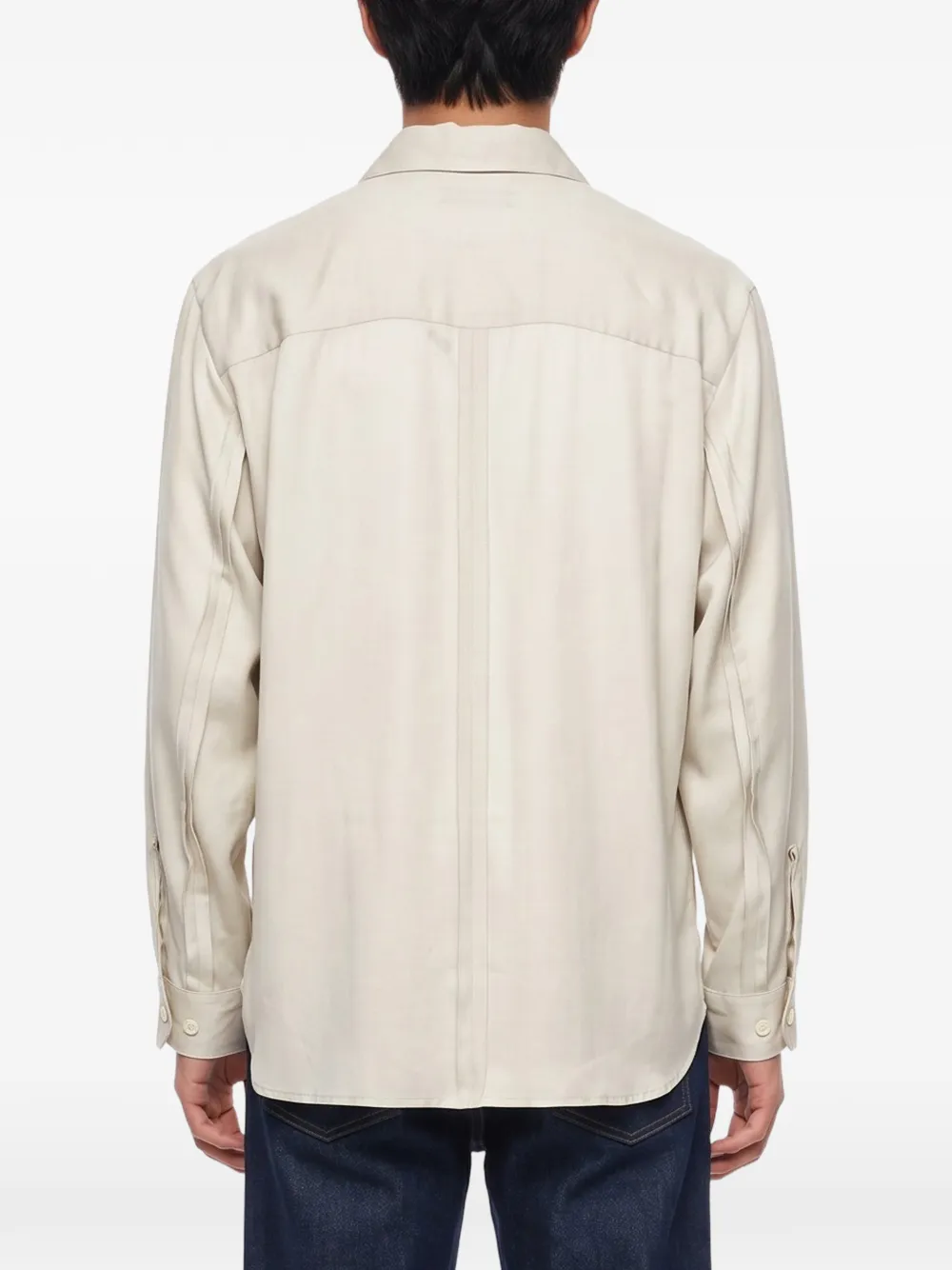 Undercover graphic-print button-up shirt Beige