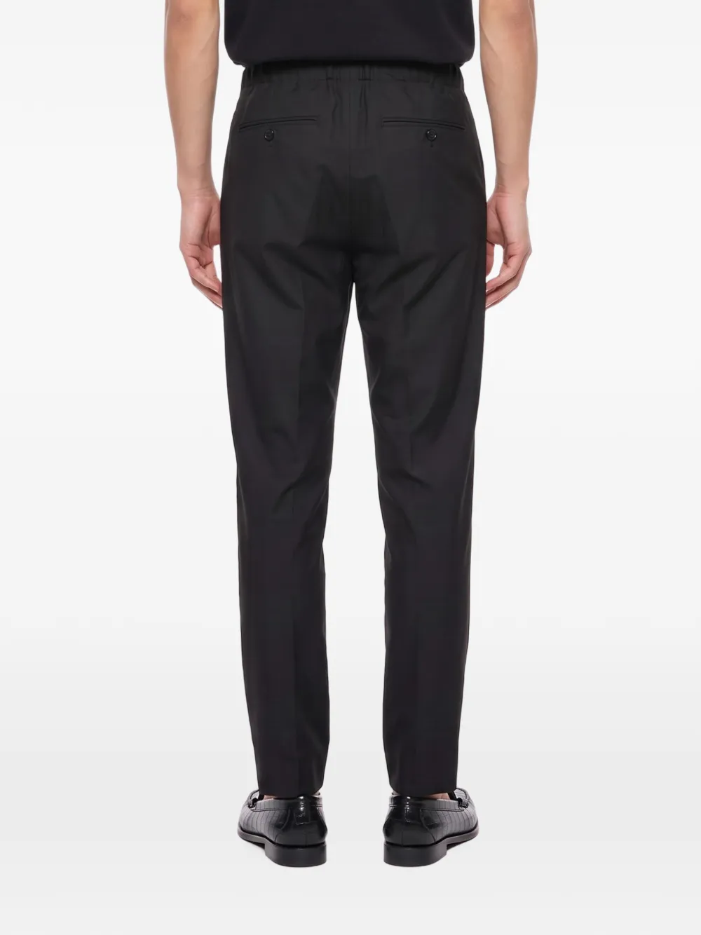 Undercover elasticated-waist logo-patch trousers Zwart
