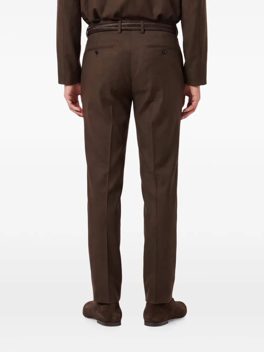Lardini Pantalon met geplooid detail Bruin