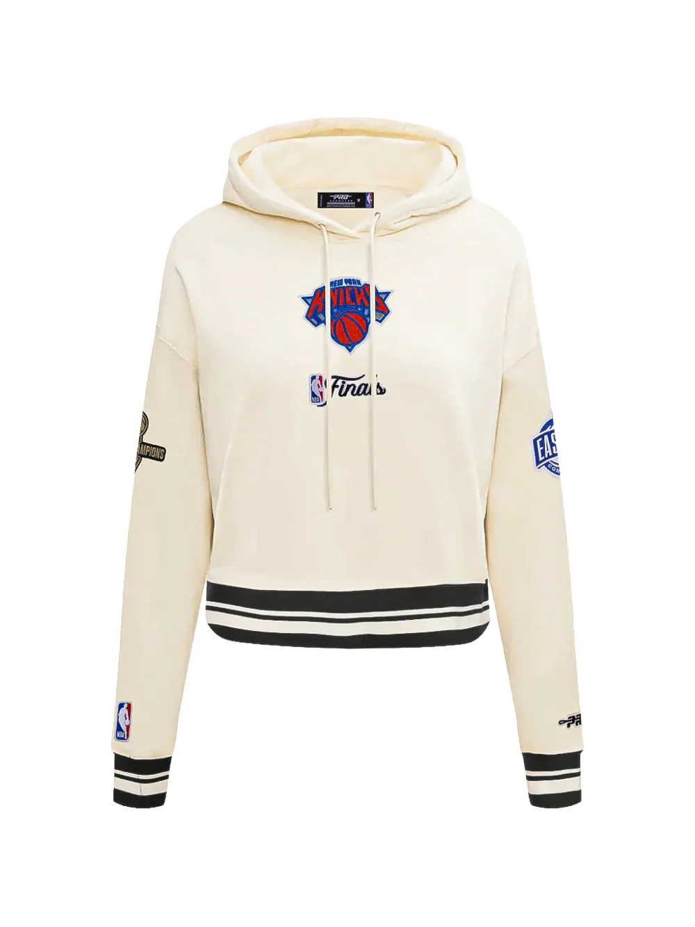 Pro Standard X Nba Championship New York Knicks 2026 Logo-print Hoodie In Neutral