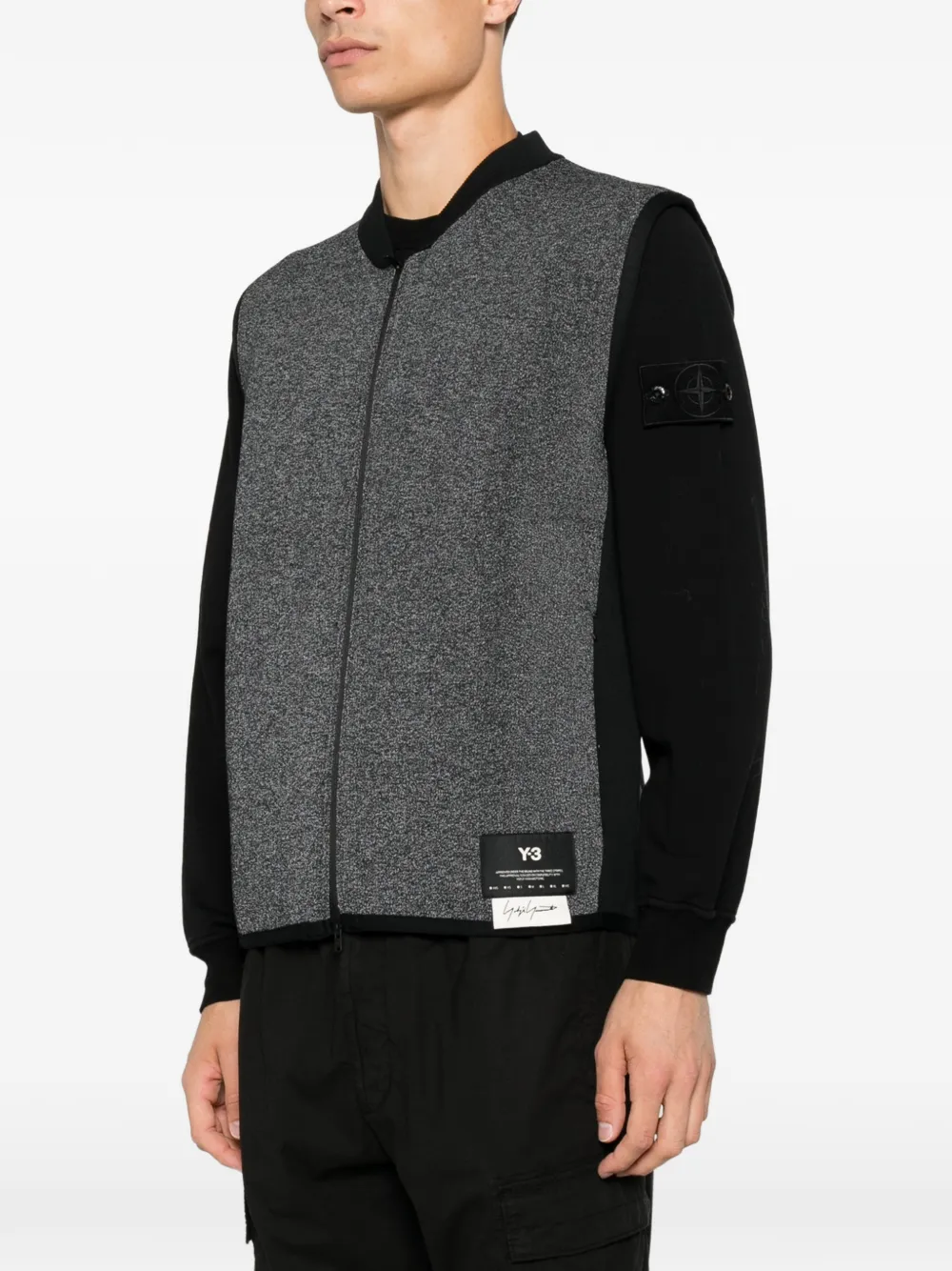 Y-3 Bodywarmer met doodskop-print en rits Zwart