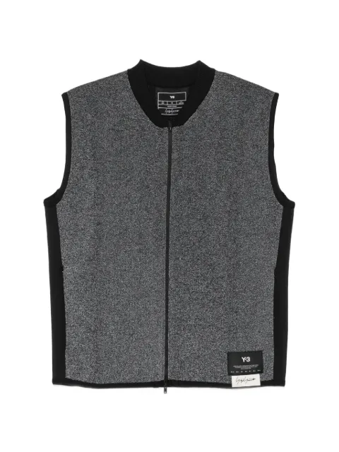 Y-3 skull-print zip-up gilet