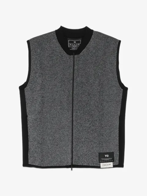 Y-3 skull-print zip-up gilet
