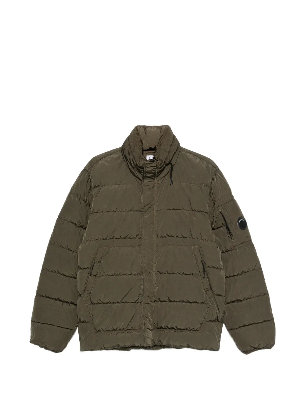 C.P. Company quilted Lens-detail coat - Verde