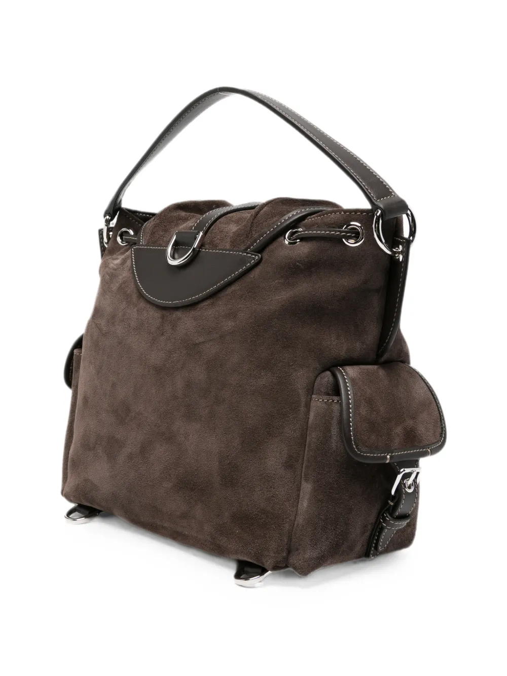 Tod's Tim mini-shopper met gespsluiting Bruin