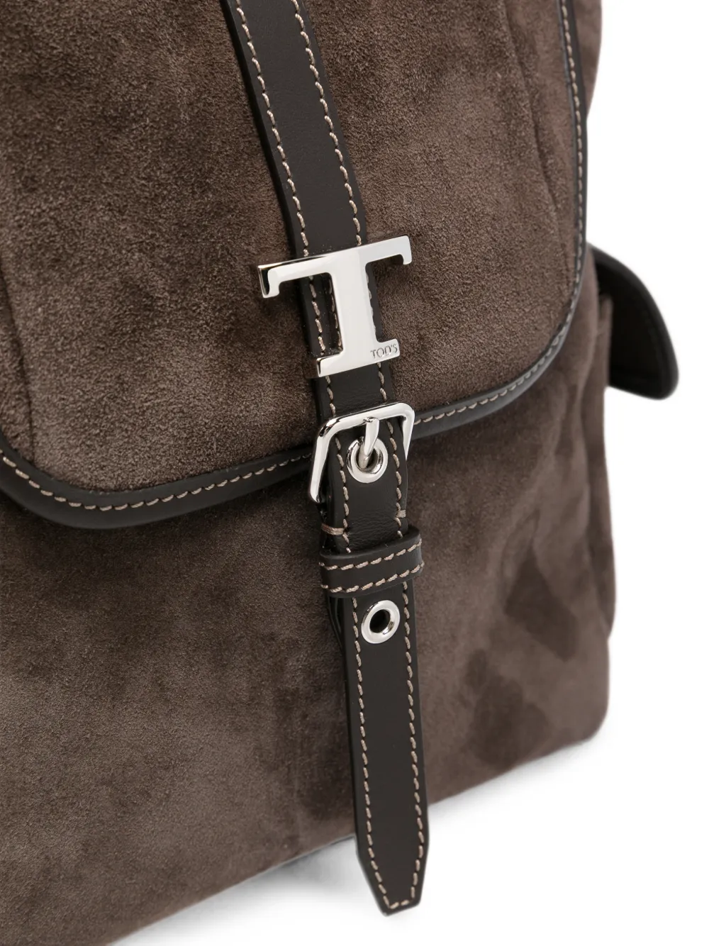 Tod's Tim mini-shopper met gespsluiting Bruin