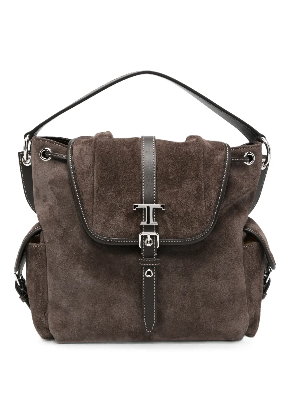 Tod's mini Tim buckle-fastening tote bag - Marrone