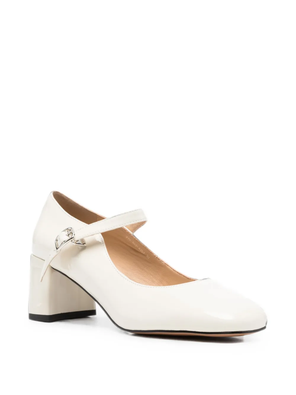 LINDA BAUMANN buckle-fastening block-heel pumps Beige