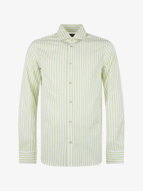 Moorer Sorrentown striped long-sleeve shirt