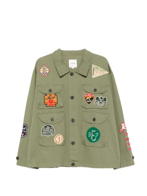 FOUND patch-detail herringbone jacket