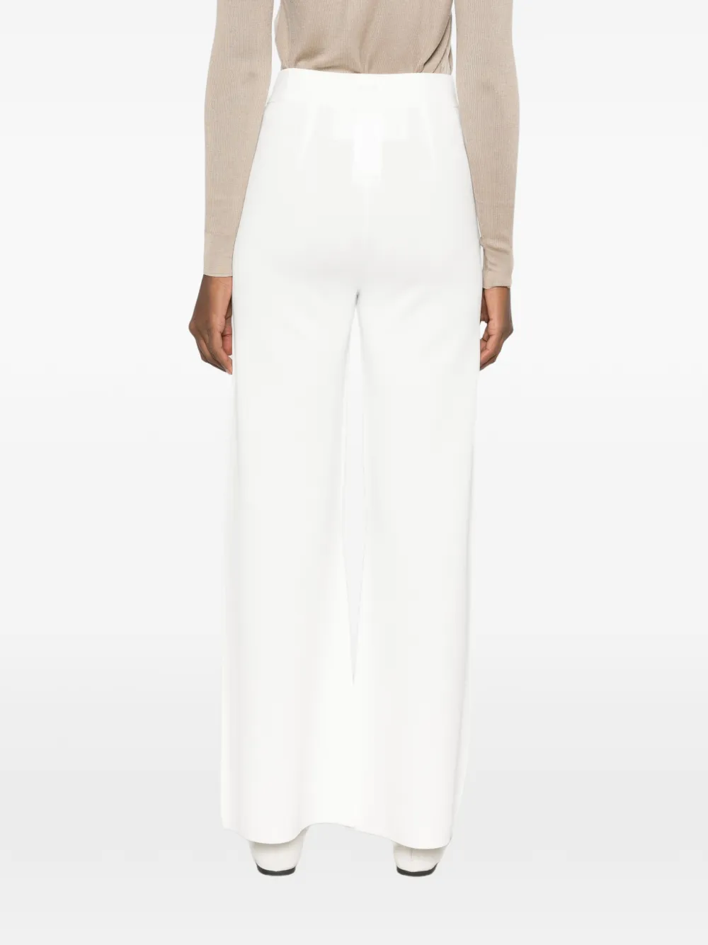 Max Mara Trainingsbroek met wijde pijpen Wit