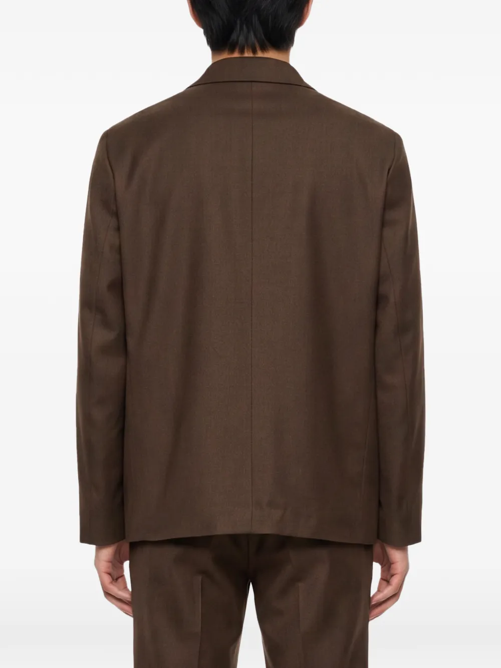 Lardini Shirtjack met opgestikte zak Bruin