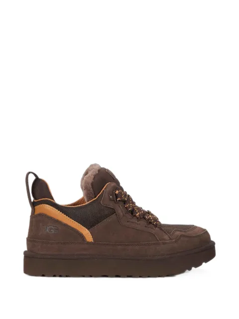 UGG Lowmel shearling-trim panelled sneakers