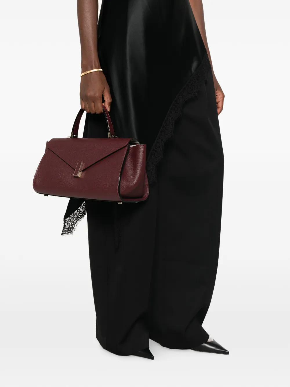 Valextra Brera leren shopper Rood