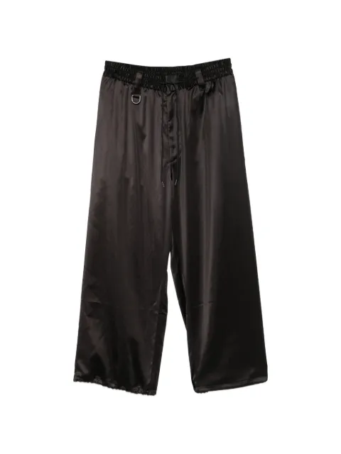 Y-3 drawstring satin trousers