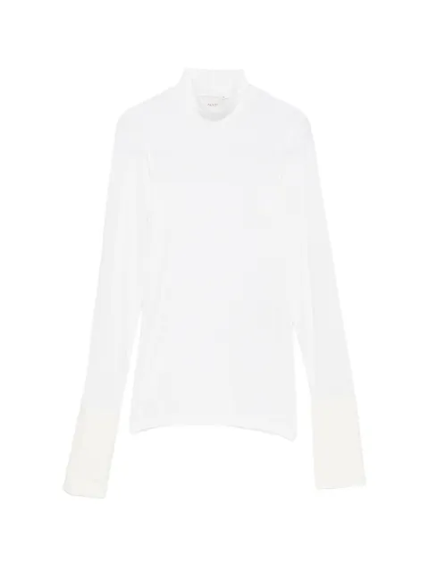 Alysi jersey con cuello alto y puños con botón