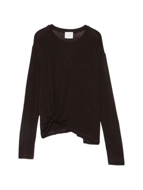 Alysi knot-detail long-sleeve sweater