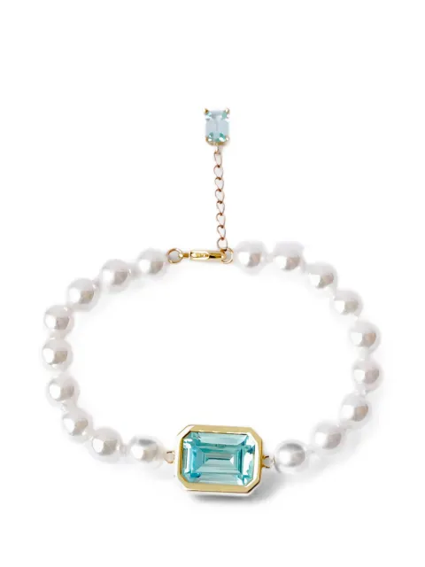 Izabel Display Mega pearl-embellished crystal bracelet