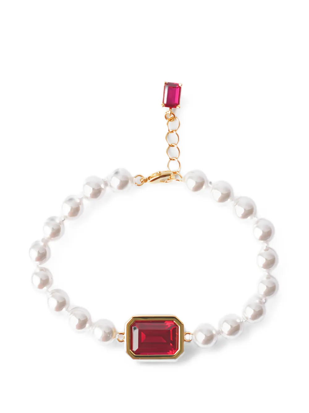 Izabel Display Mega crystal-embellished bracelet - Bianco