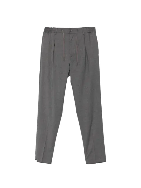 Tagliatore pleated drawstring trousers