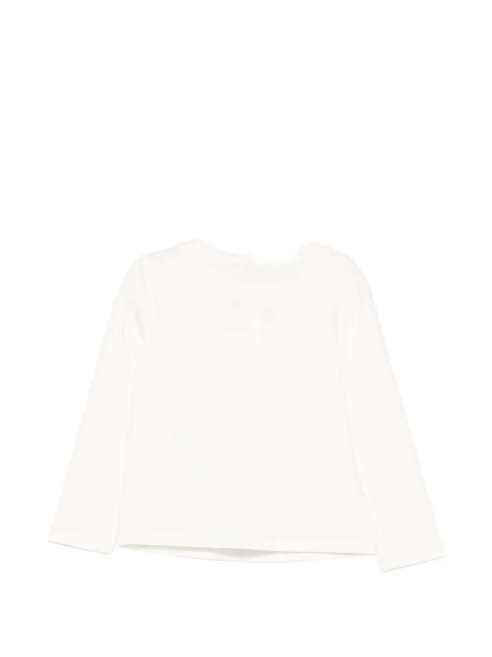 TWINSET Kids Baby's regular T-shirt met geborduurd logo Beige
