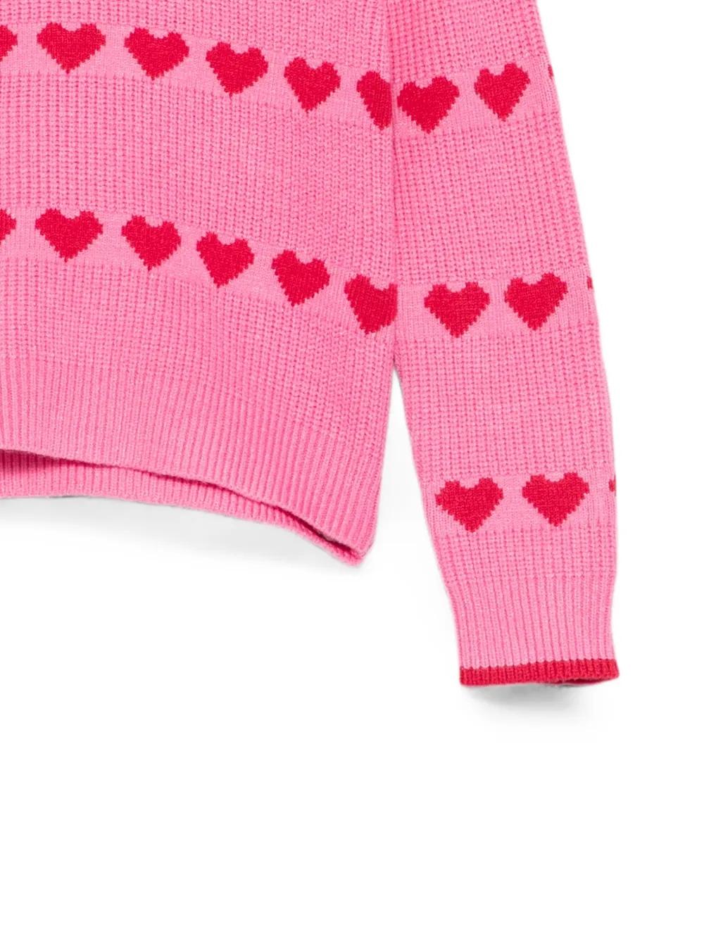 TWINSET Kids Baby's trui met hart-jacquard Roze