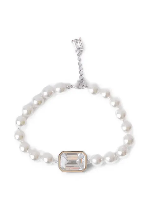 Izabel Display Mega pearl crystal-embellished bracelet
