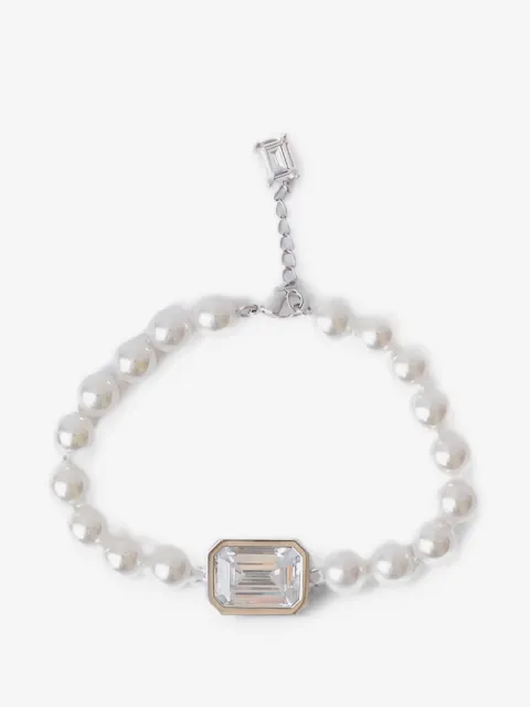 Izabel Display Mega pearl crystal-embellished bracelet