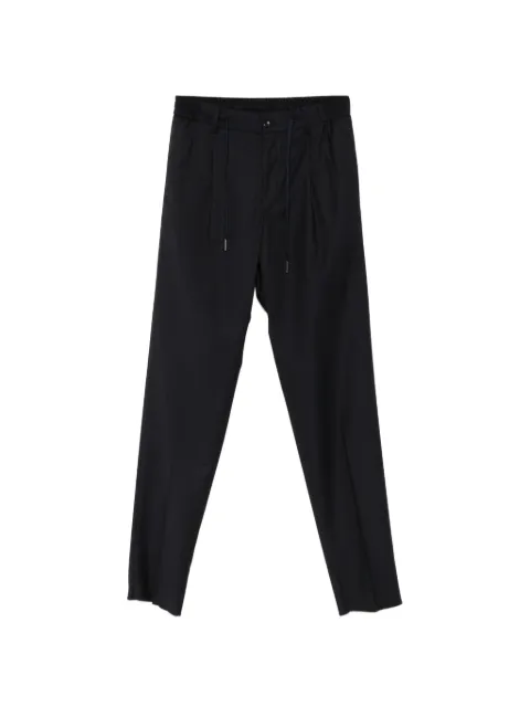Tagliatore drawstring-waistband pleated trousers