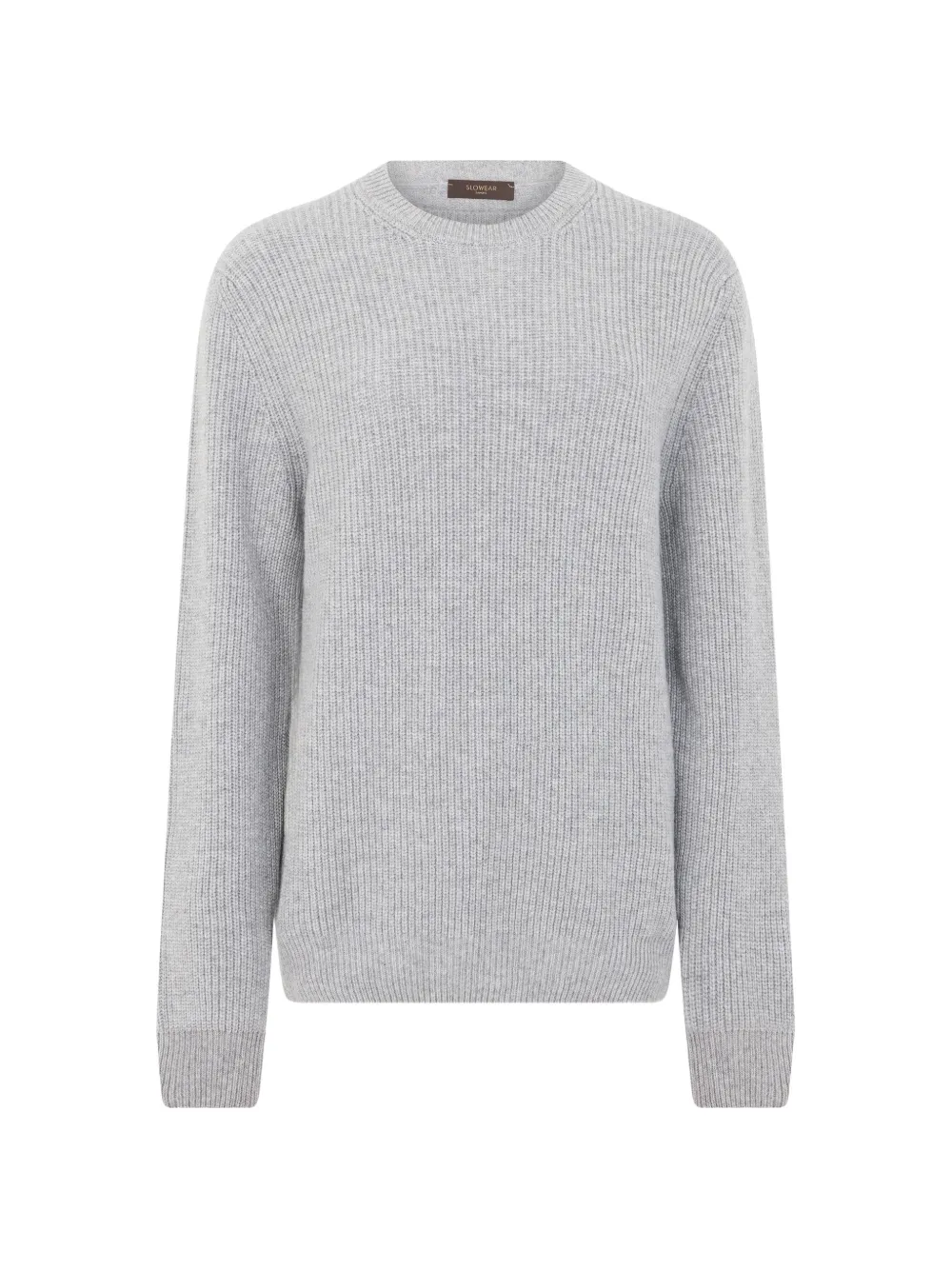 slowear ribbed-knit crew-neck sweater - Grey