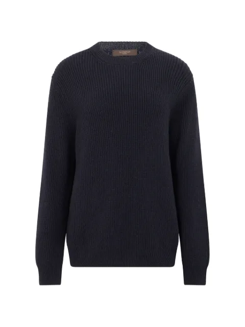 slowear ribbed-knit crew-neck sweater