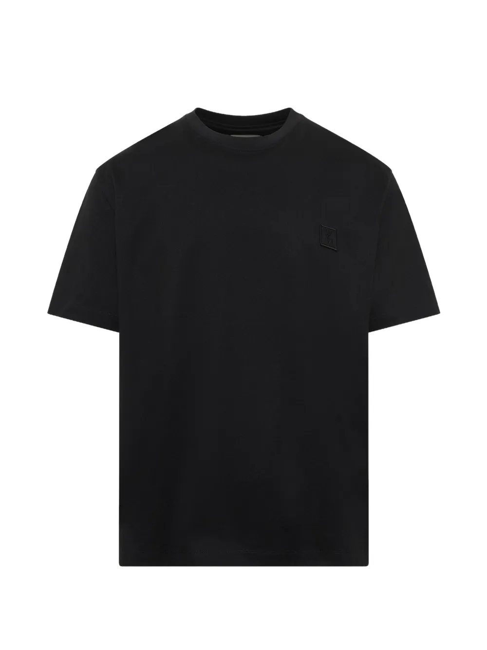 Wooyoungmi Flower-print Logo-patch T-shirt In Black
