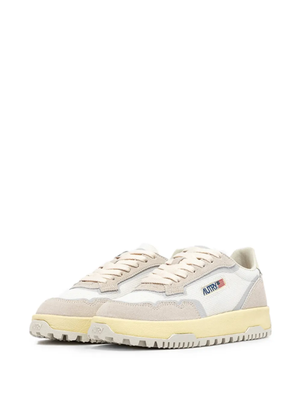 Autry Wildpace Low panelled sneakers Wit