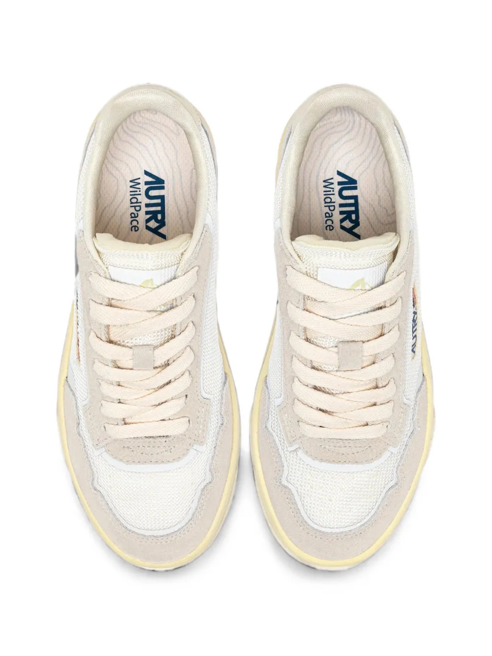 Autry Wildpace Low panelled sneakers Wit