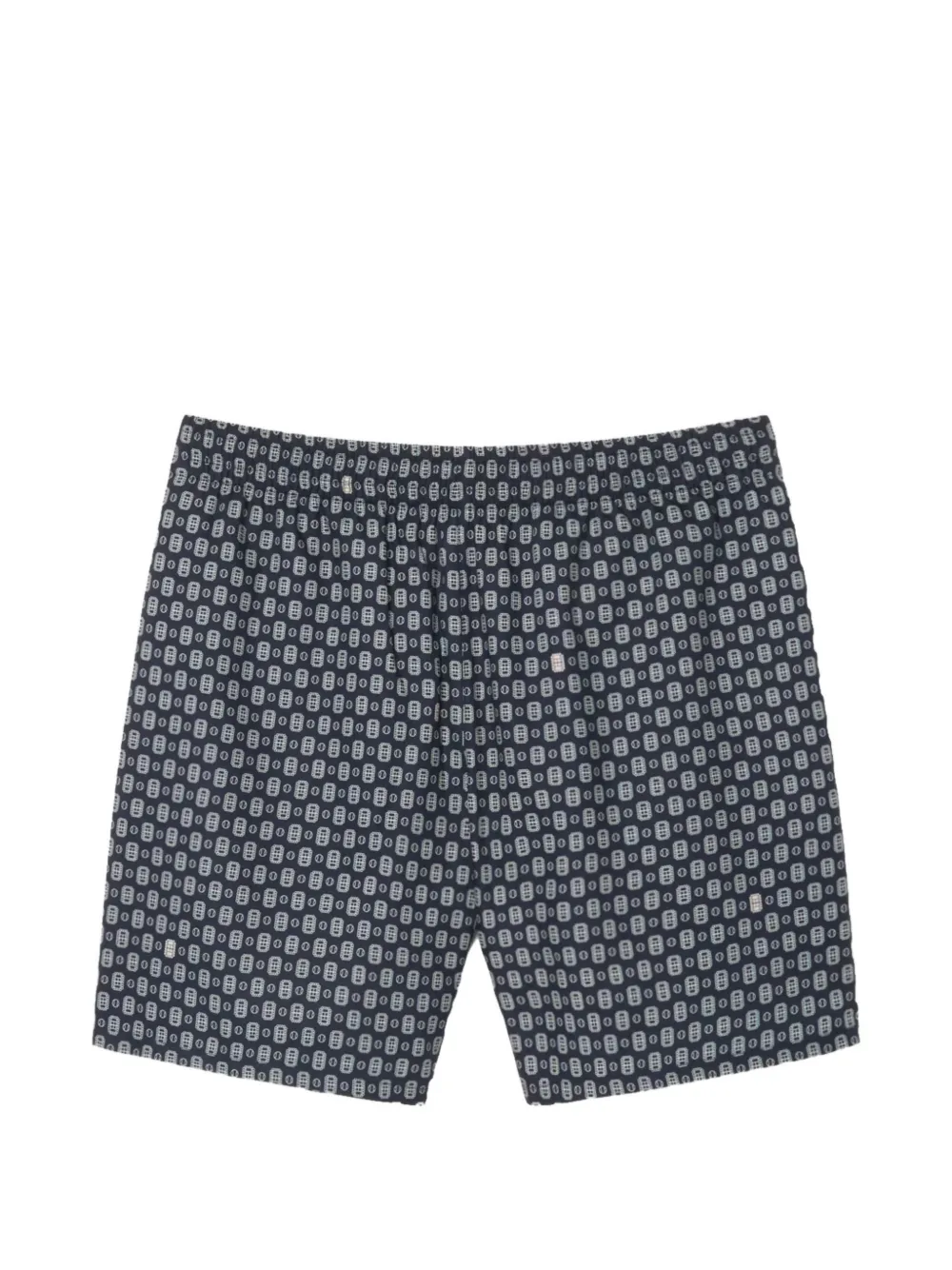 Lacoste tennis-print shorts - Blau