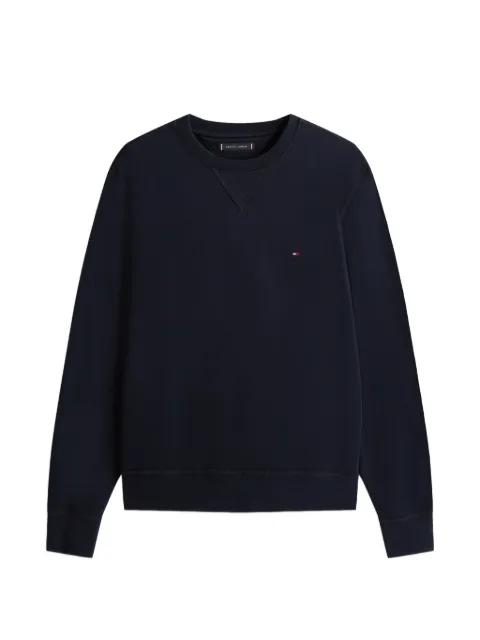 Tommy Hilfiger logo-patch crew-neck sweater