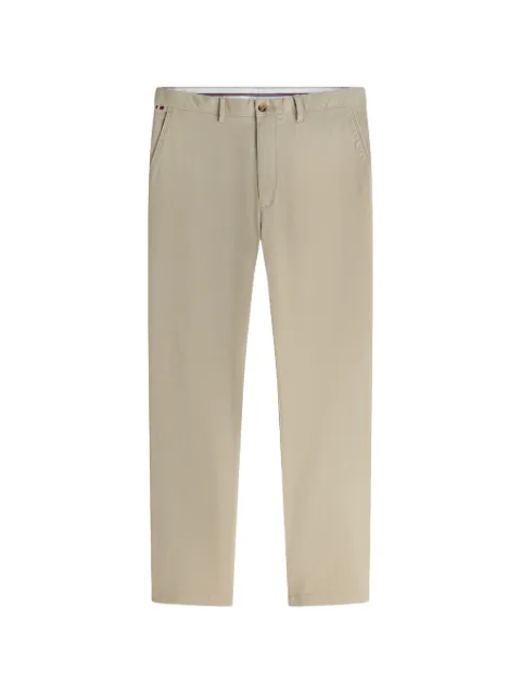 Tommy Hilfiger logo-patch textured trousers