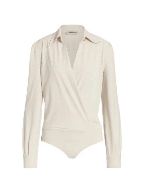 Alberta Ferretti blusa con diseño cruzado