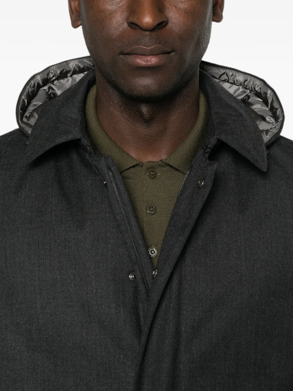 Herno hooded padded coat Grijs