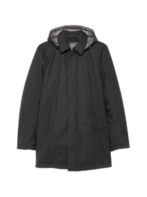 Herno フーデッド コート | ブルー | FARFETCH JP