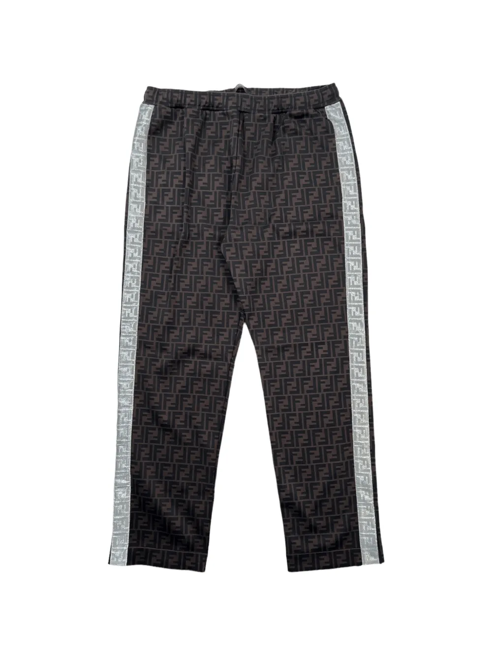 Fendi Pre-Owned FF logo-print track pants - Marrone