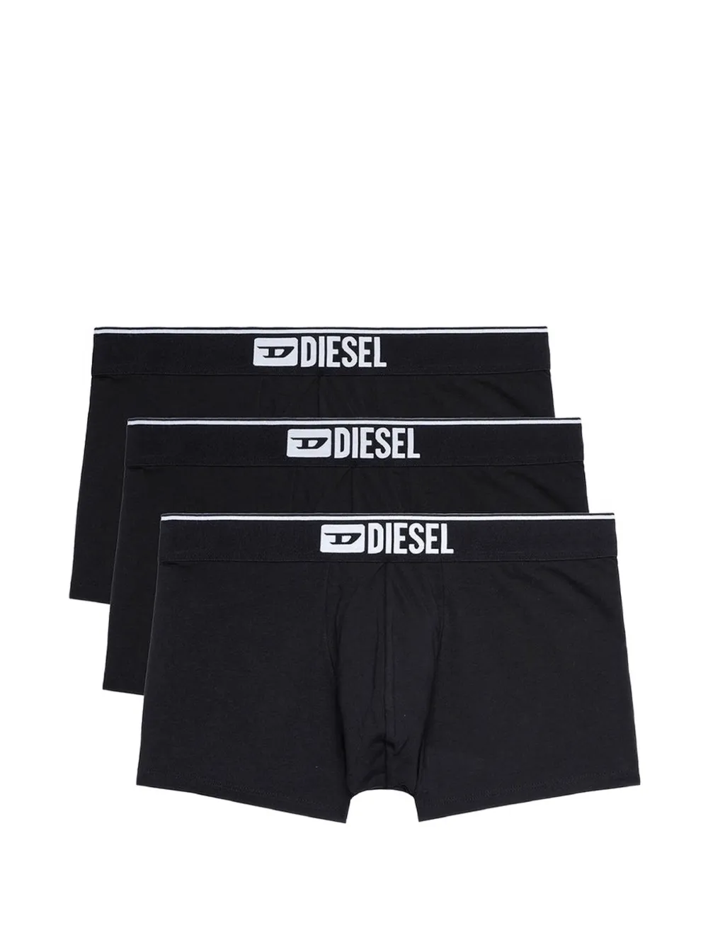 Diesel Umbx-Damien logo-detail boxers (set of three) - Nero