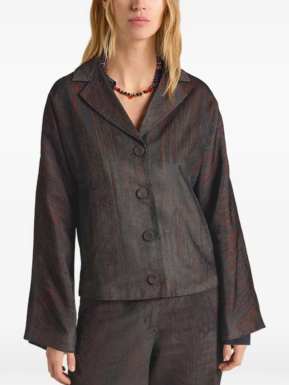 MOMONÌ Nisi cropped blazer Bruin