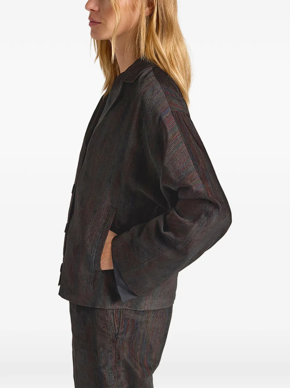 MOMONÌ Nisi cropped blazer Bruin